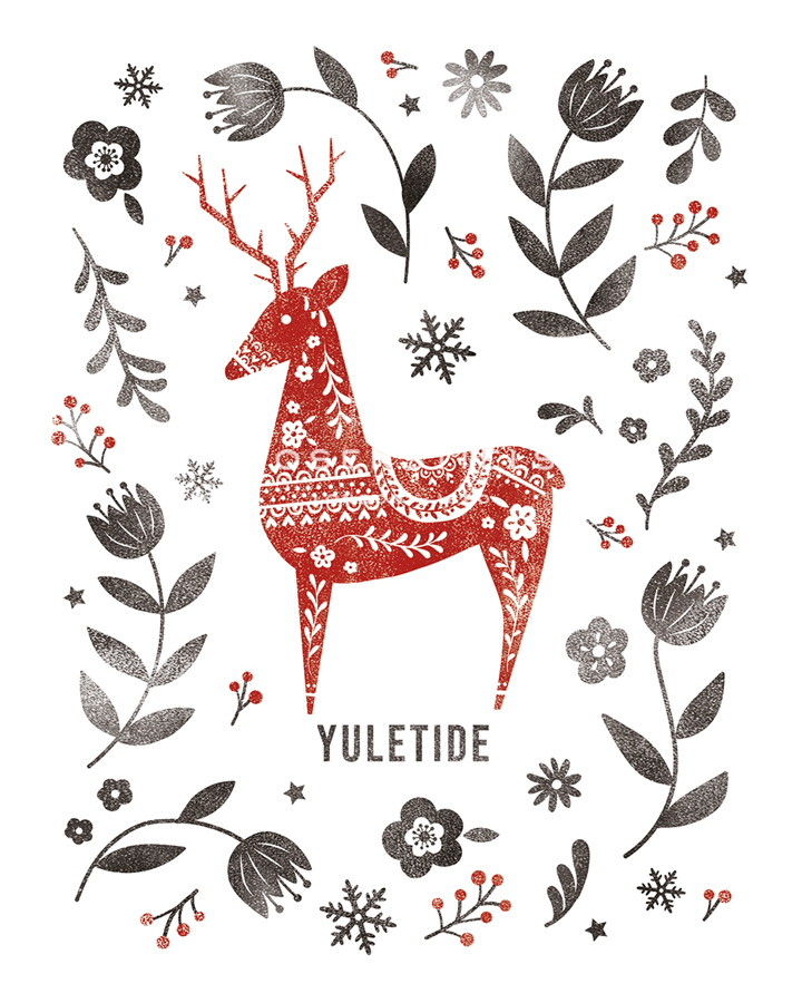 Yuletide Deer - Archie Stone