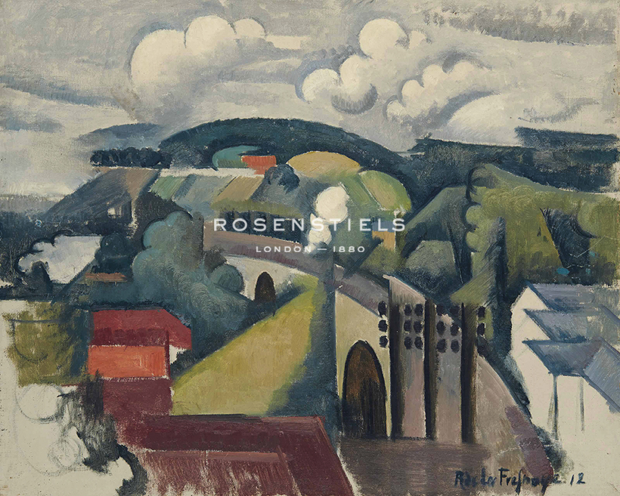 Paysage de Meulan ou Le Viaduc de Meulan - Roger De La Fresnaye
