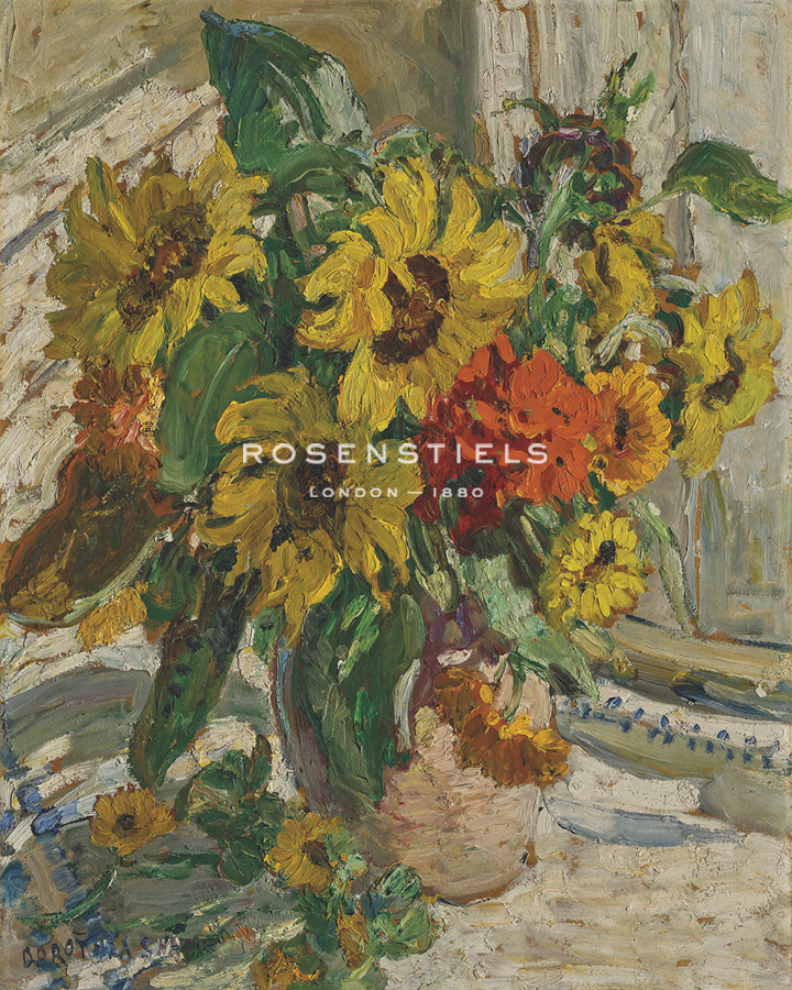 Still Life of Sunflowers - Dorothea Sharp
