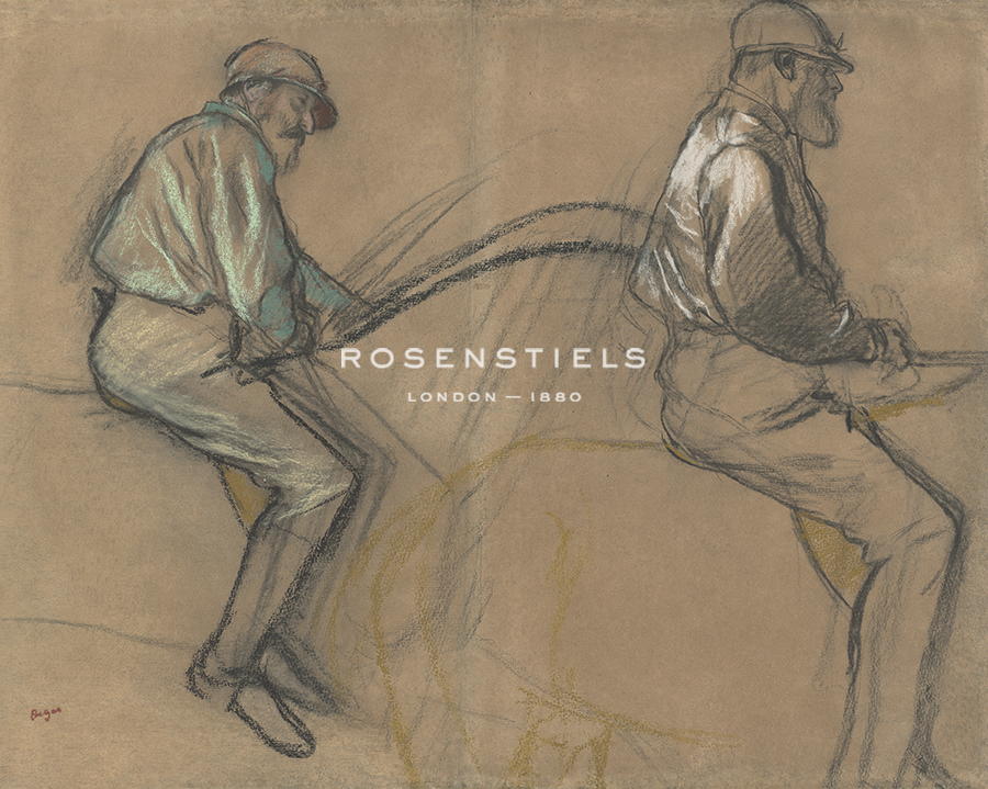Two Studies of a Jockey - Edgar Degas
