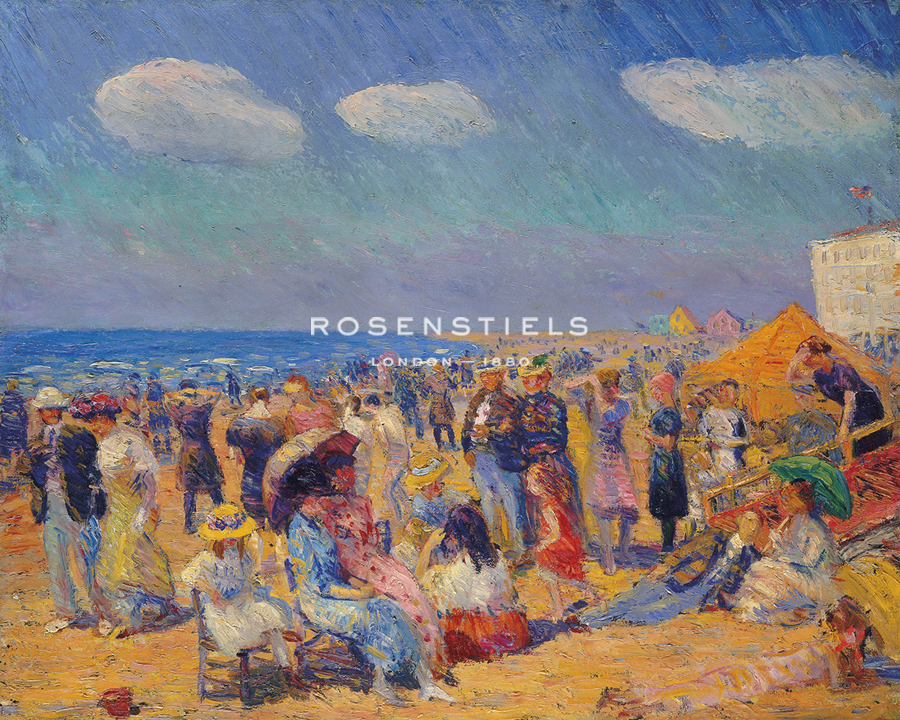 Crowd at the Seashore - William James Glackens