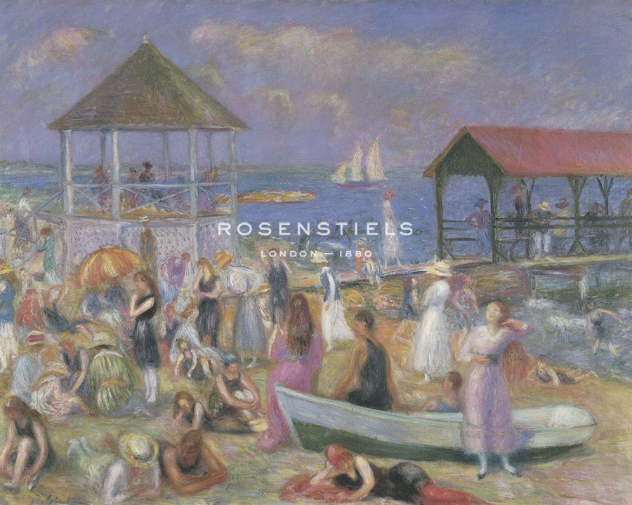 Beach Scene, New London, 1918 - William James Glackens