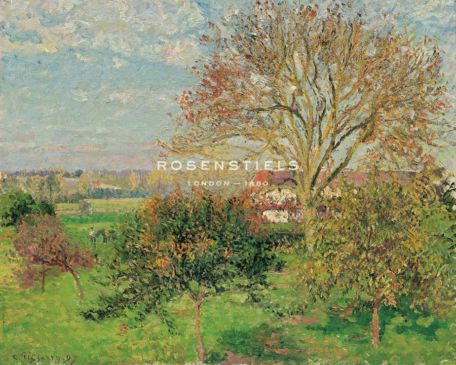 The big walnut tree, autumn morning, Éragny - Camille Pissarro