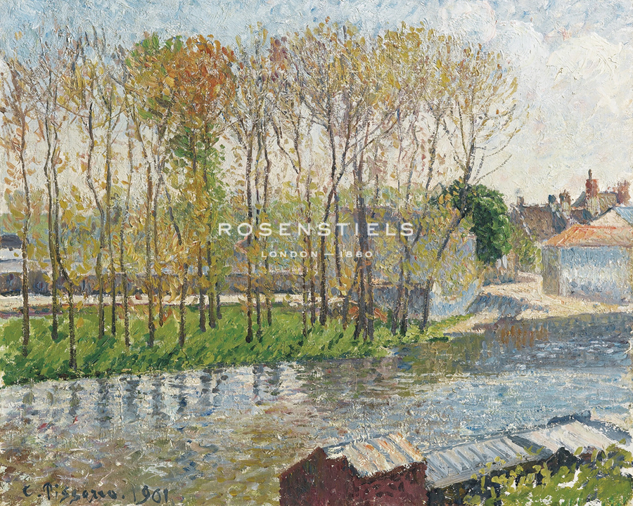 Banks of the Loing in Moret - Camille Pissarro