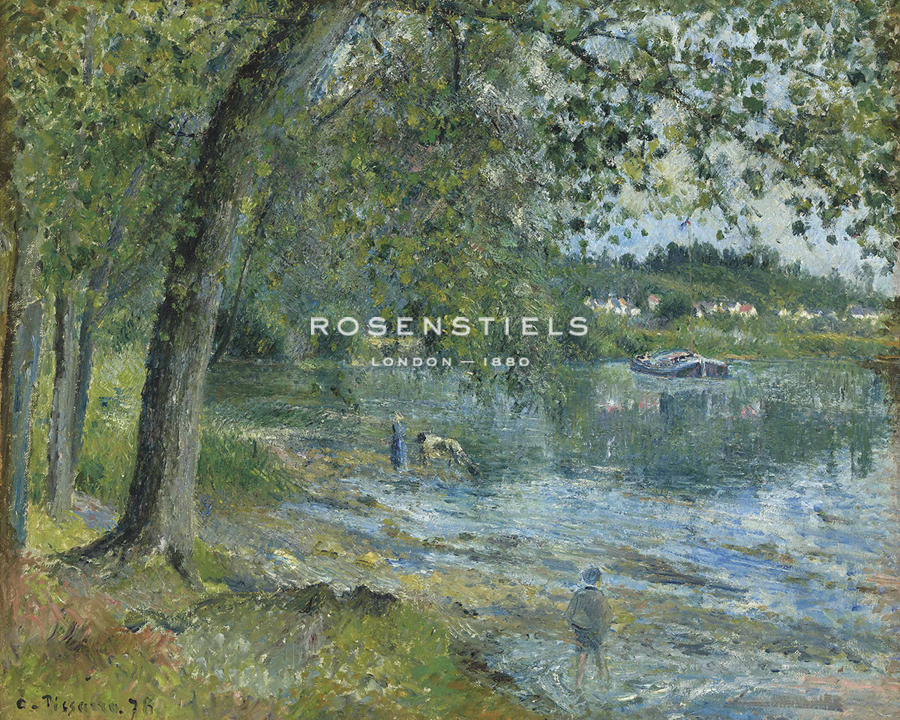 Banks of the Oise at Auvers-sur-Oise - Camille Pissarro