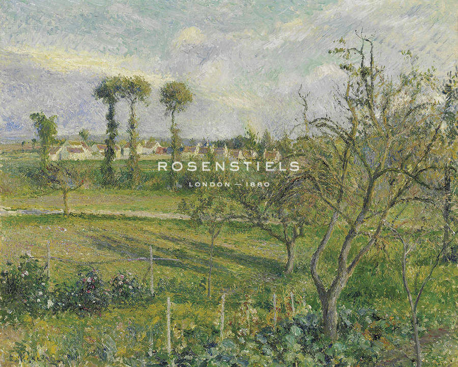 Sunset at Valhermeil, Auvers-sur-Oise - Camille Pissarro