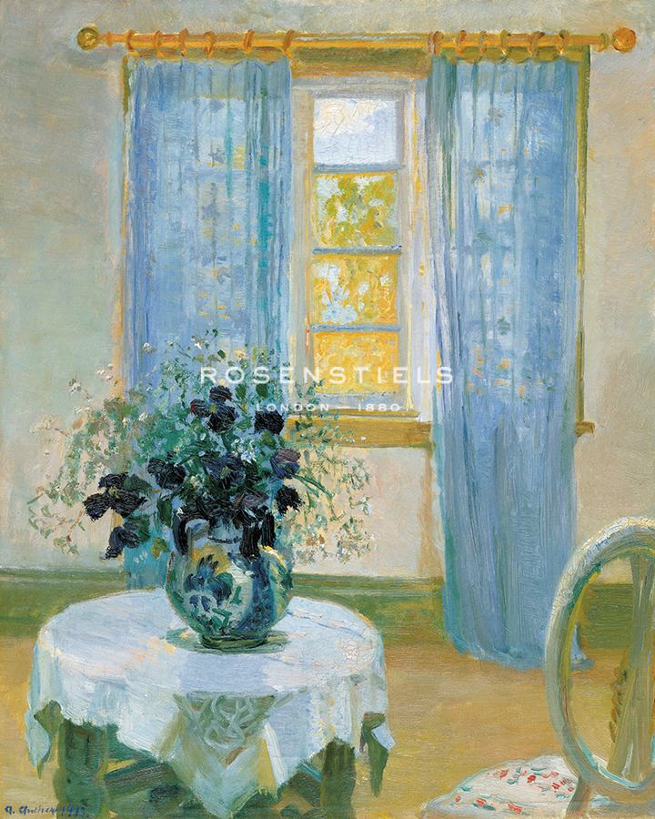 Interior with Clematis - Anna Ancher