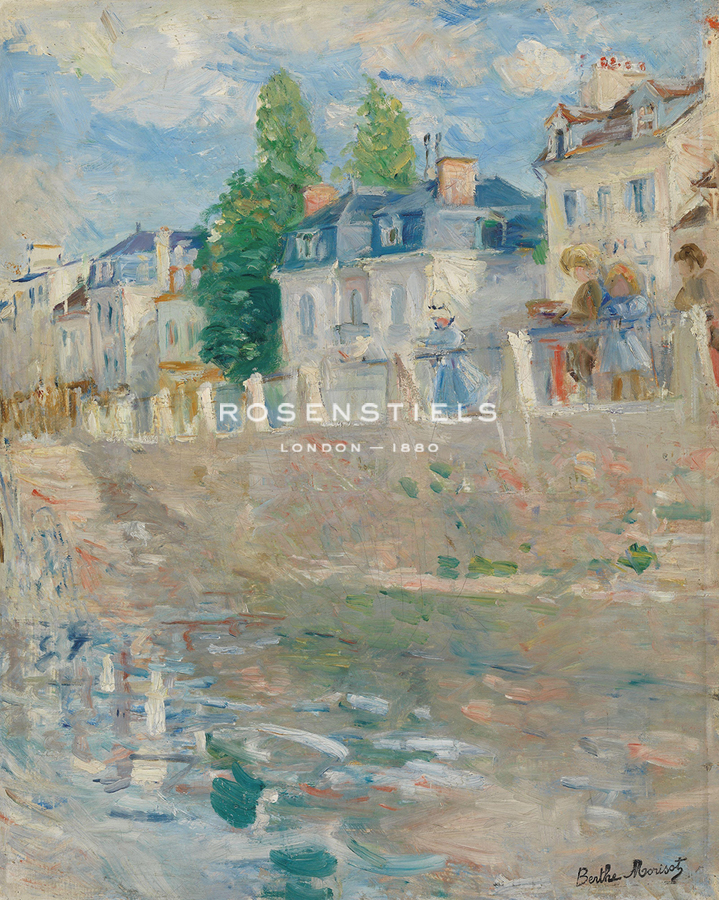 On the Banks of the Seine at Bougival - Berthe Morisot