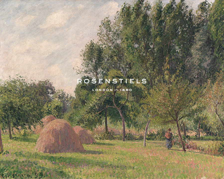 Haystacks, Morning, Éragny - Camille Pissarro
