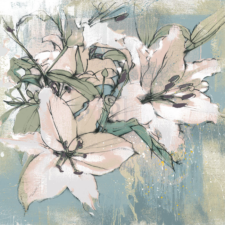 Painted Lilies II - Ken Hurd