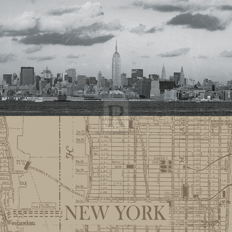 NYC Map II - The Vintage Collection