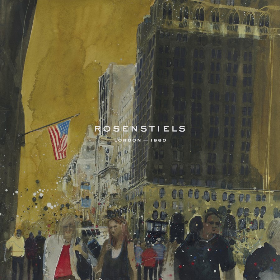 Strollers on the Side Walk, New York - Susan Brown