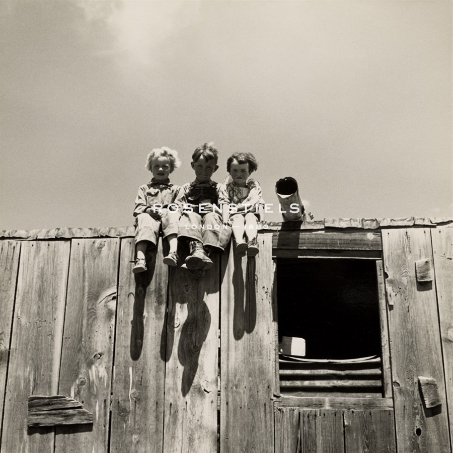 Children of Small Sheep Rancher, Wyoming - Arthur Rothstein