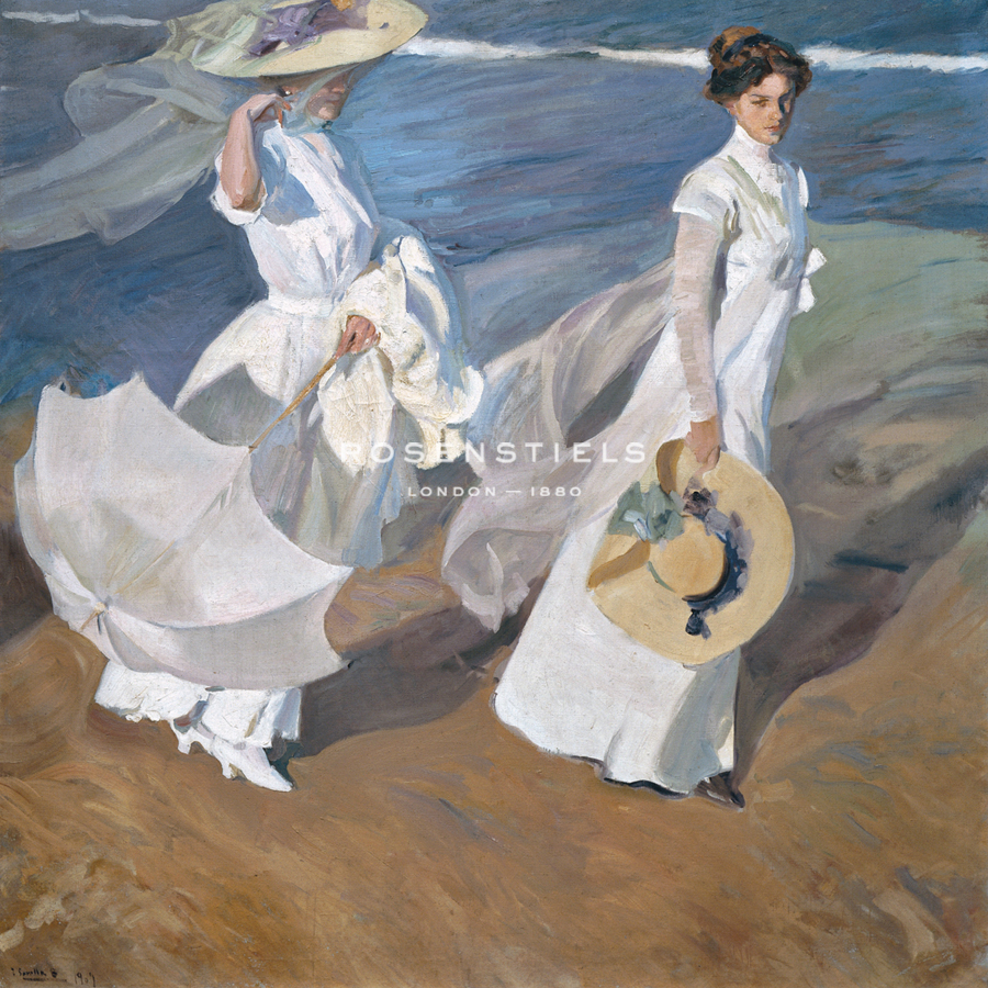 Strolling Along The Seashore - Joaquín Sorolla y Bastida