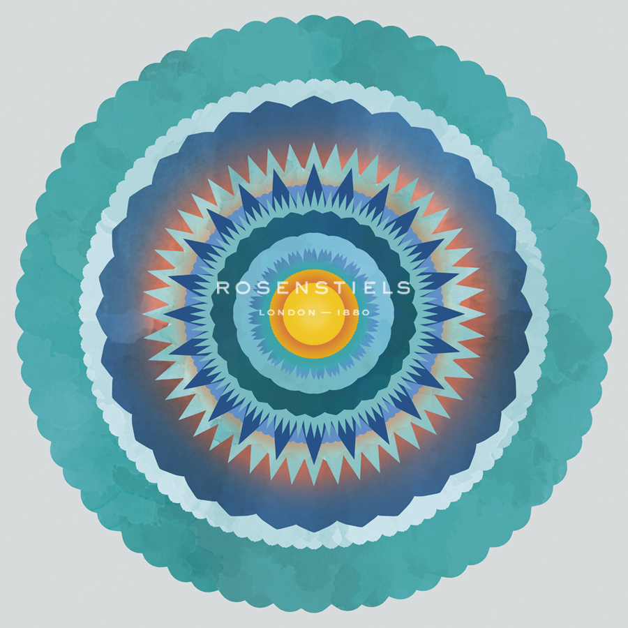 Mandala Floral - Cobalt - Sam Kemp