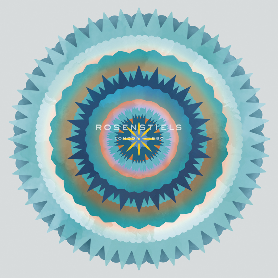 Mandala Floral - Cerulean - Sam Kemp