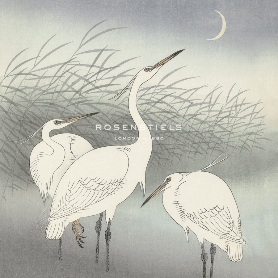 Herons in Shallow Water - Ohara Koson