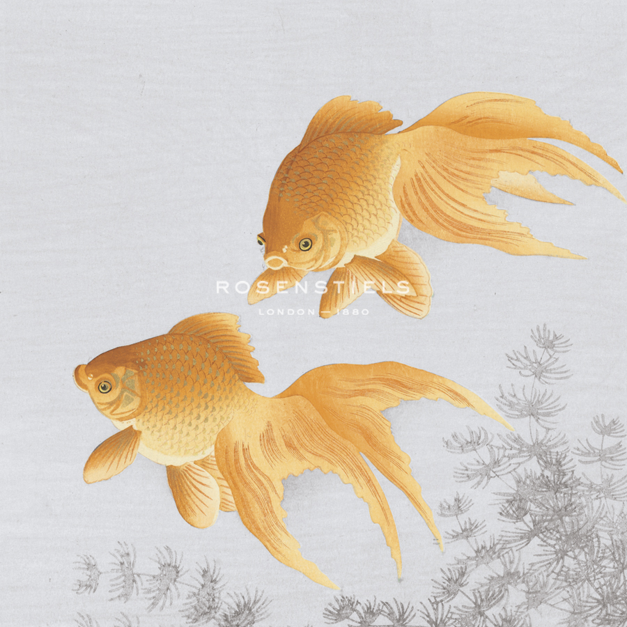 Two Veil Tailed Goldfish - Ohara Koson