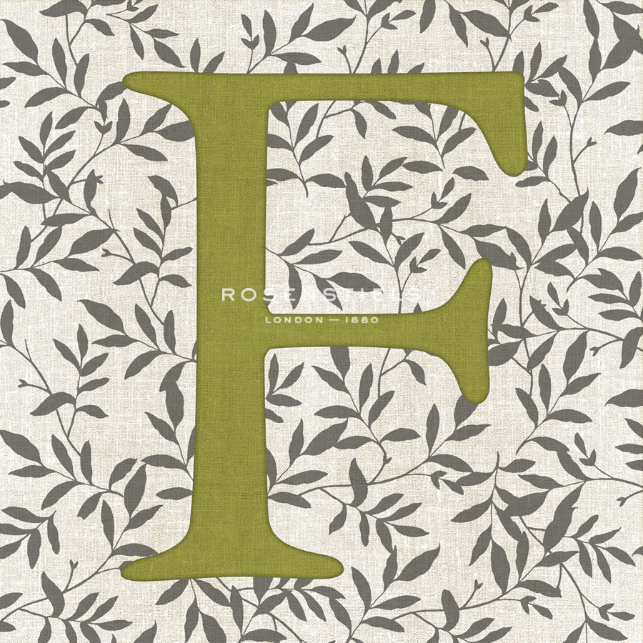 Leafy Letter - F - Belle Poesia