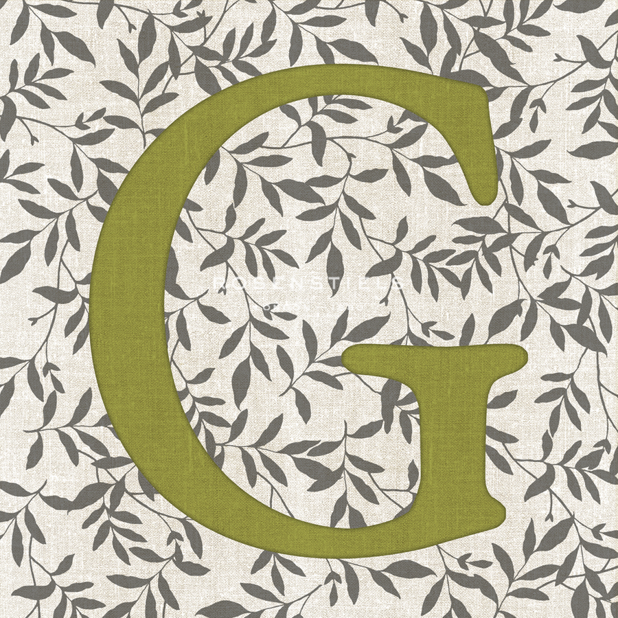 Leafy Letter - G - Belle Poesia