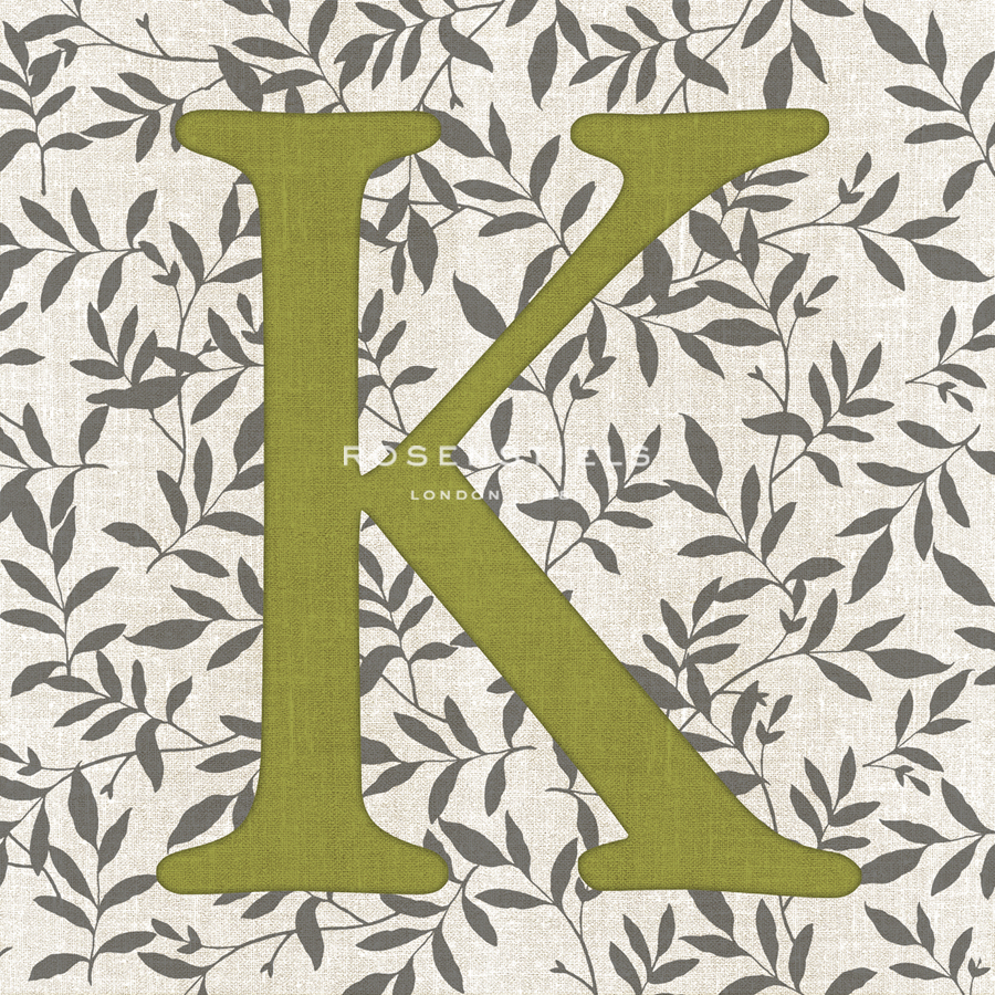 Leafy Letter - K - Belle Poesia