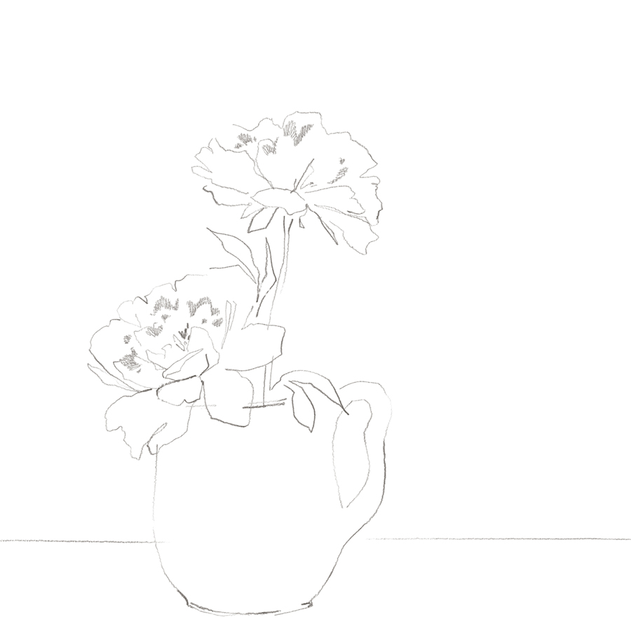 Sketchbook Vase - Spring - Kristine Hegre