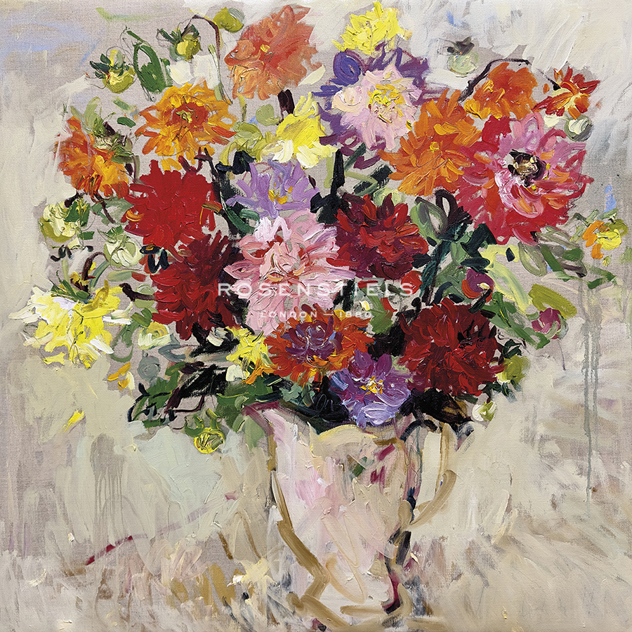 Colourful Dahlias - Lilia Orlova Holmes