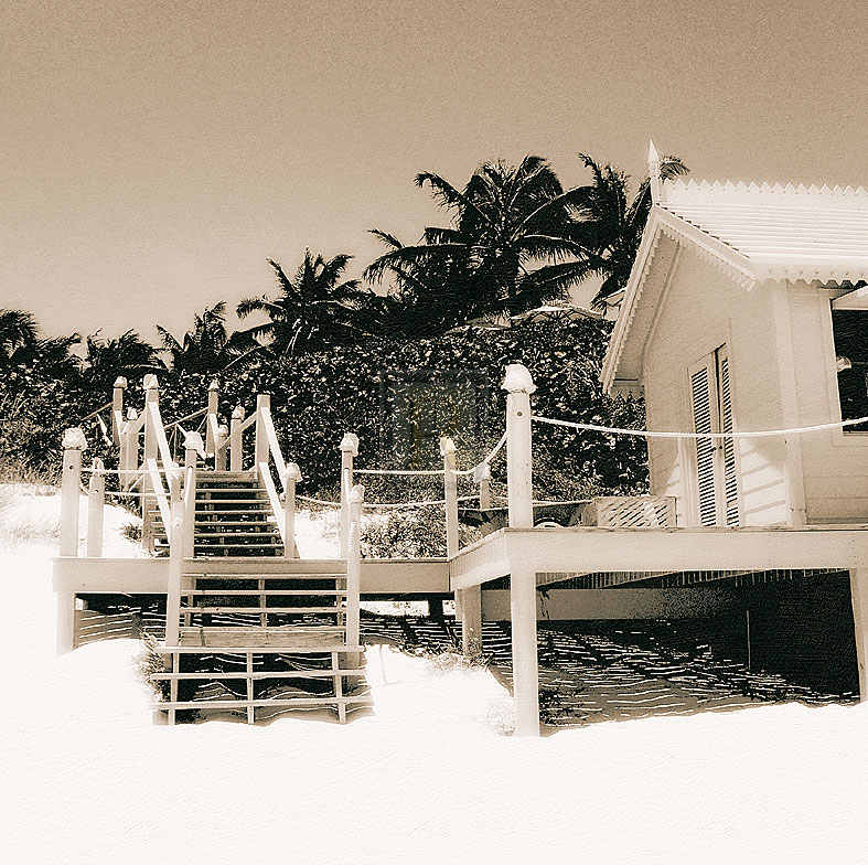 Wooden Steps - Sepia - Malcolm Sanders