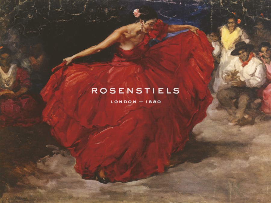 The Red Skirt - Francisco Rodriguez Sanchez Clemente