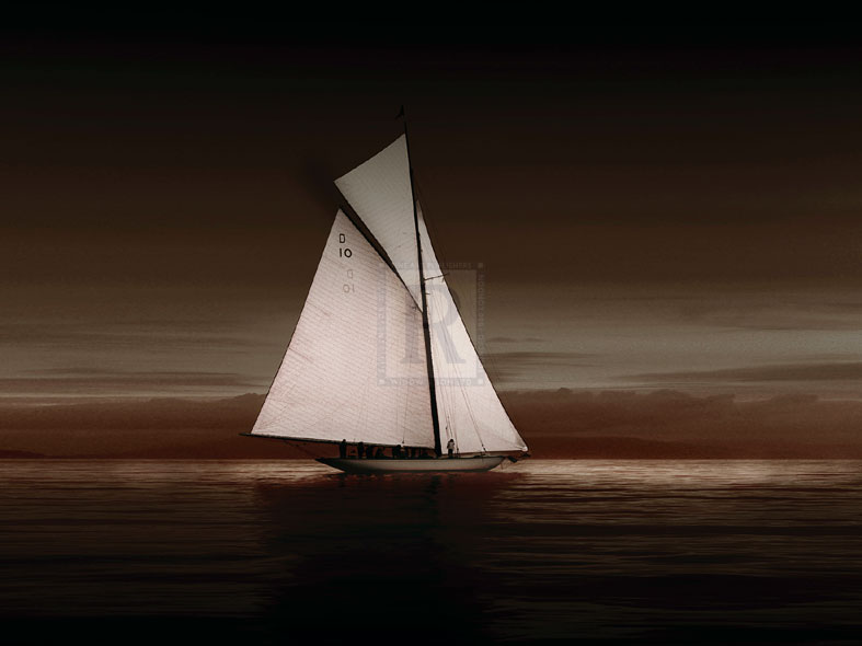Lady Anne Sailing Sepia - Ben Wood