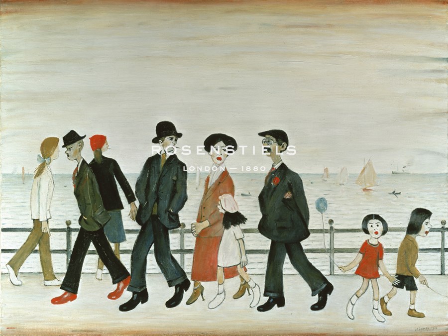 On The Promenade - L.S. Lowry