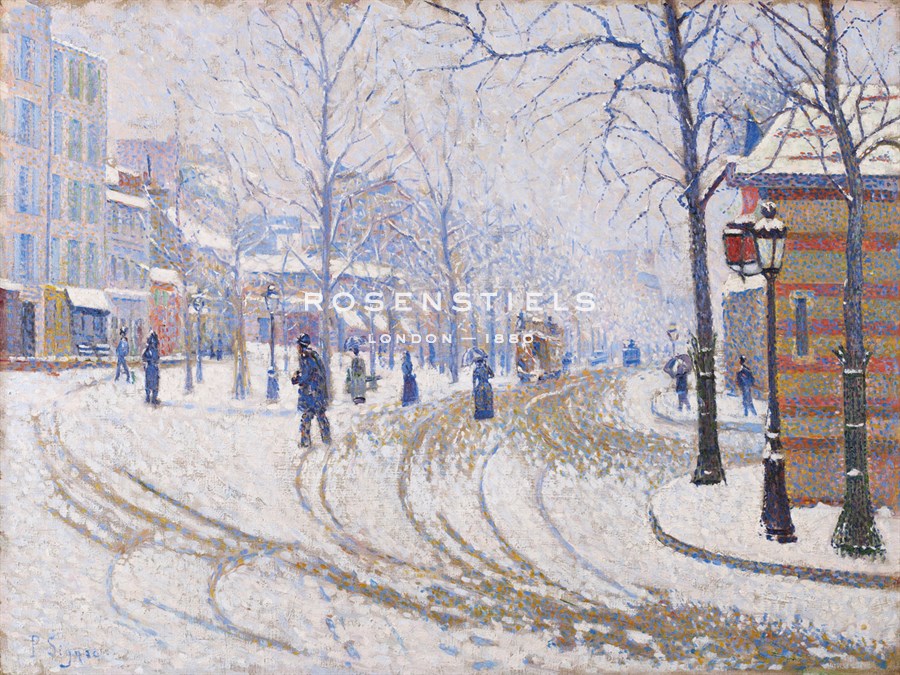 Snow, Boulevard de Clichy, Paris 1886 - Paul Signac