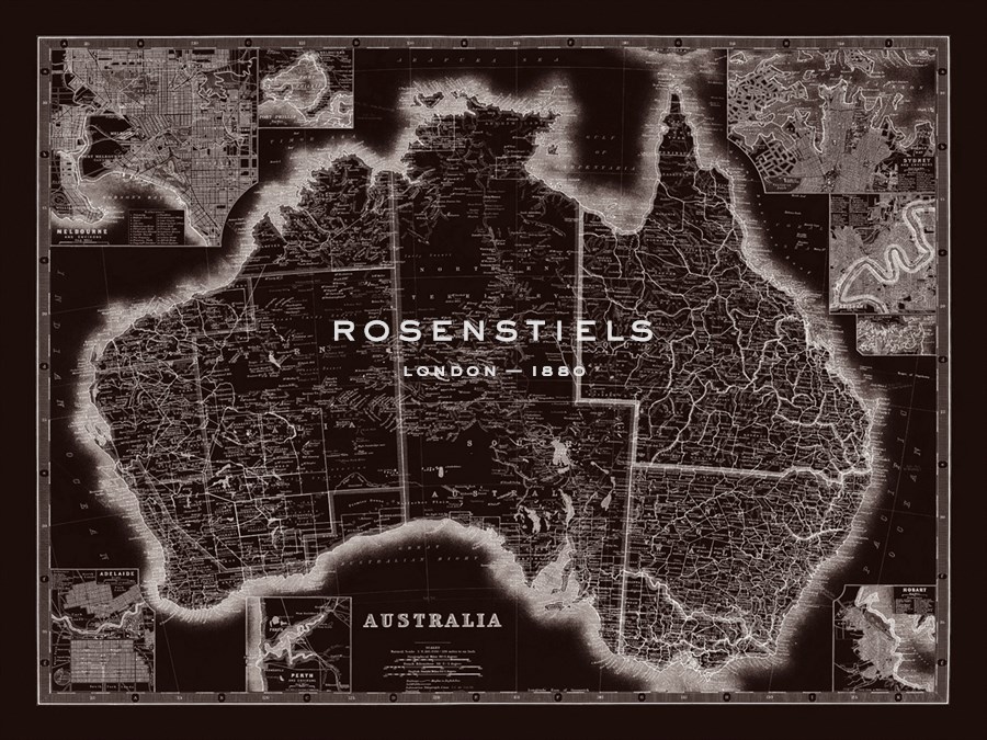 Map of Australia - The Vintage Collection