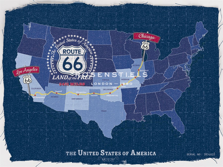 Route 66 Map - Tom Frazier
