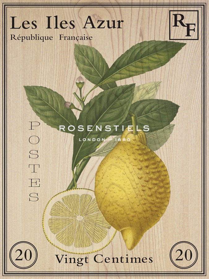 French Stamp - Lemon - Maria Mendez