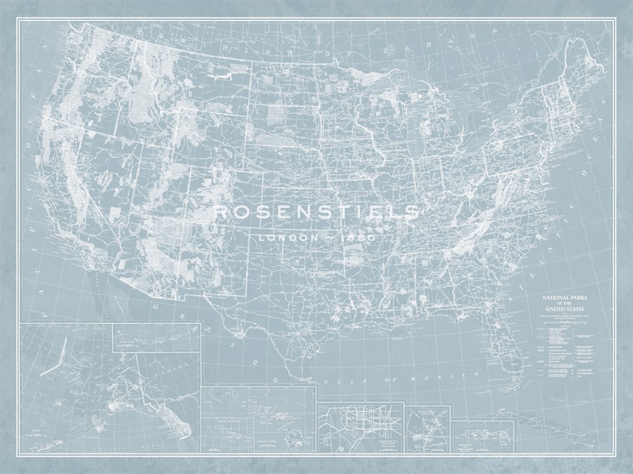 Explorer - USA Map - The Vintage Collection