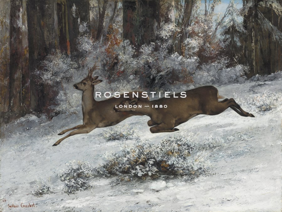 The Ruse, Roe Deer Hunting Episode, Franche-Comté - Gustave Courbet