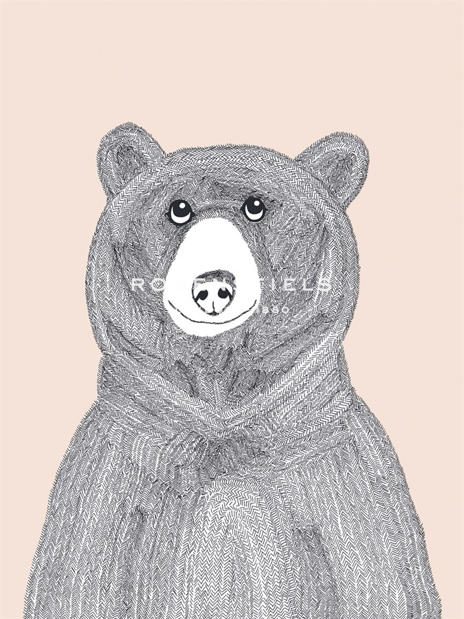 Linear Friends - Bear - Virginia Kraljevic