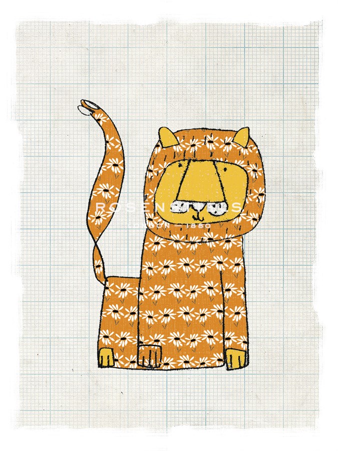 Patterned Lion - Lisa Stickley
