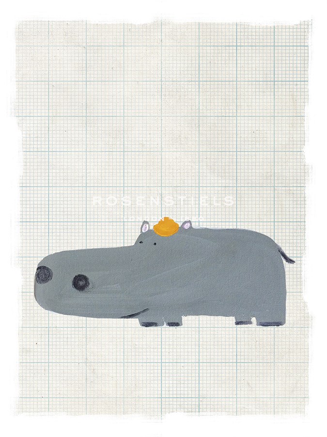 Hatted Hippo - Lisa Stickley