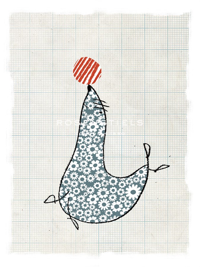 Floral Sealion - Lisa Stickley
