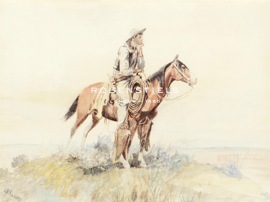 Cowboy on Horseback - Charles Marion Russell