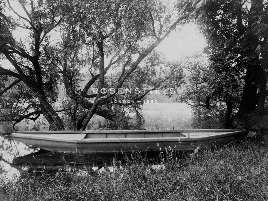 Rowing Boat on the Pond in Ville d' Avray - Eugene Atget
