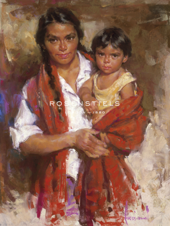 Oaxaca Mother and Child - Harley Brown