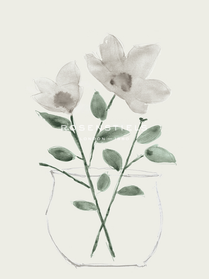 Bowl Vase Florals - Neutral - Belle Poesia