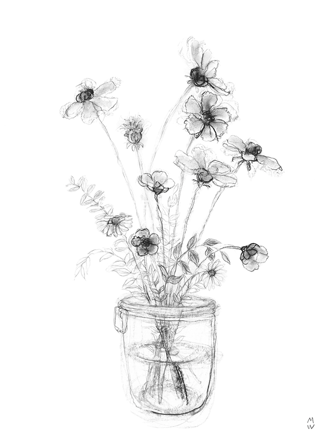 Sketched Floral - Flourish - Manny Woodard