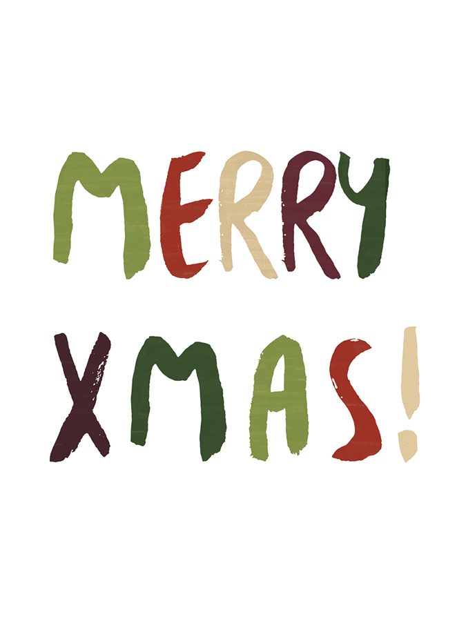 Festive Font - Merry Xmas - Dana Shek
