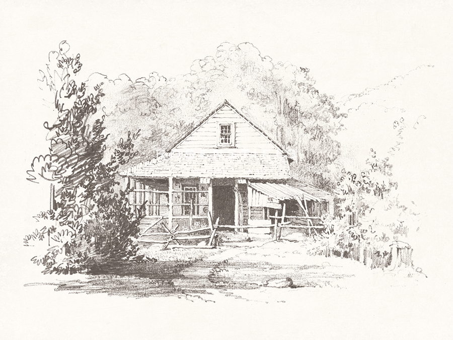 Sketched Chalet - James Ranmey