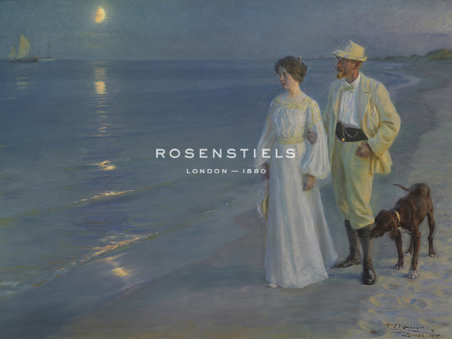 Summer Evening at Skagen Beach – The Artist and his Wife - Peter Severin Kroyer