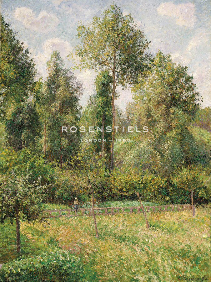 Poplars, Éragny - Camille Pissarro